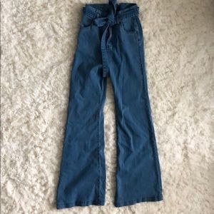 High waisted flare jeans